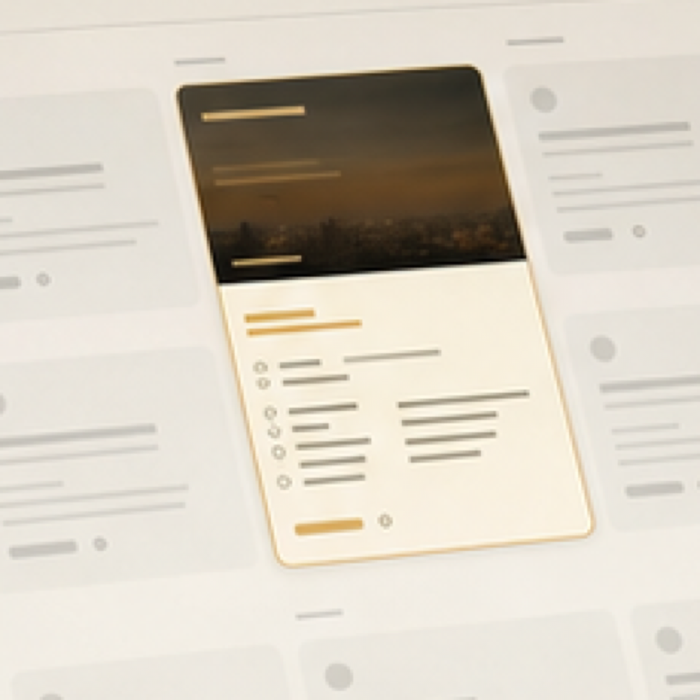 Featured event listing highlighted in a digital events calendar