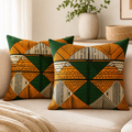 Pair of colourful Kitenge cushion covers